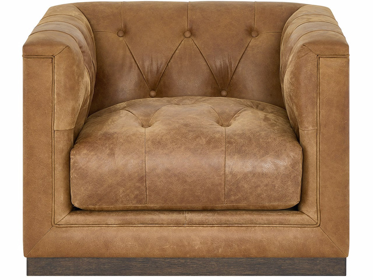 Universal Furniture Quinn Swivel Chair — Winchester Sycamore — Quinn Collection
