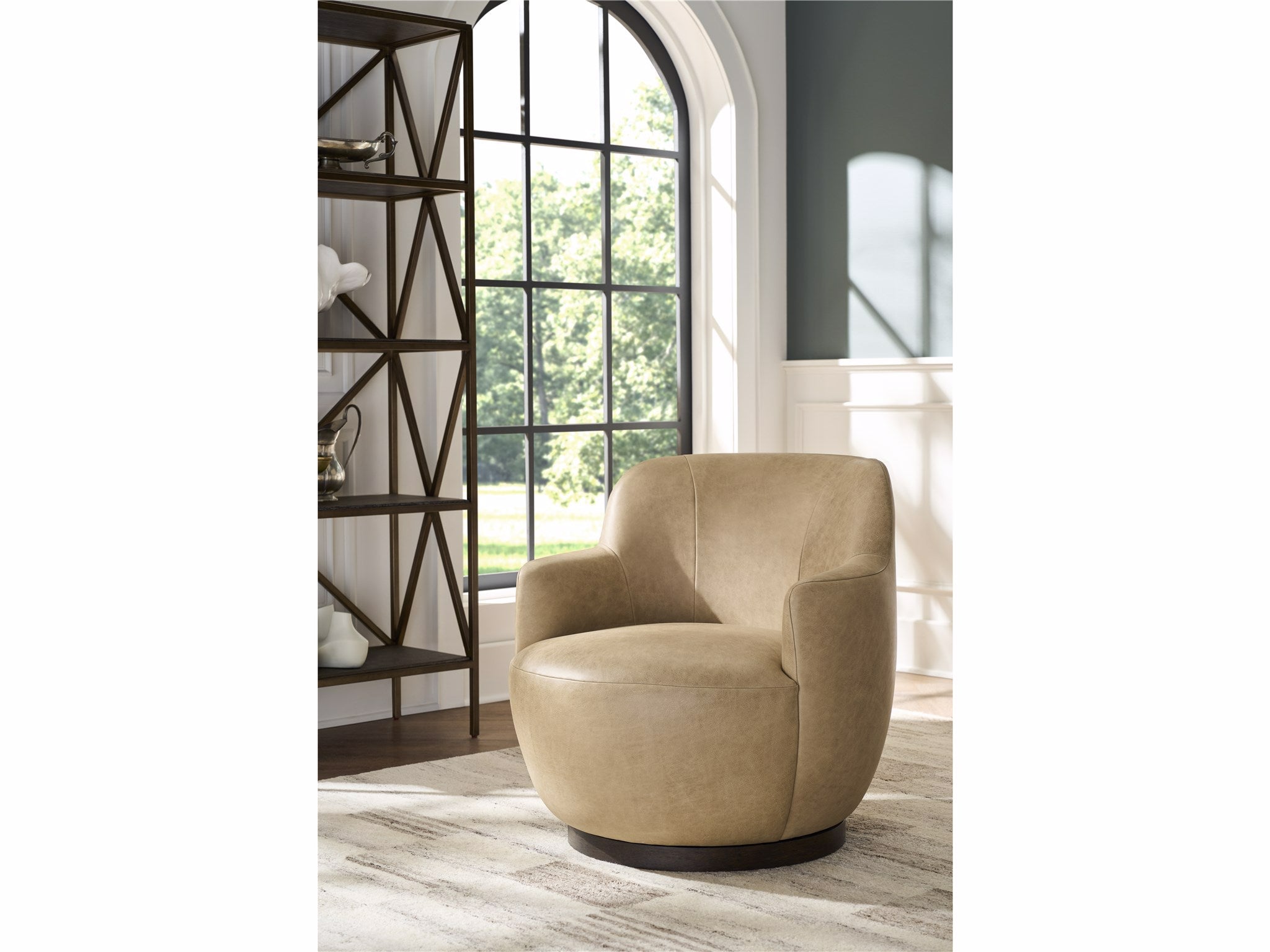 Universal Furniture Chloe Swivel Chair — Nehir Caribou — Chloe Collection