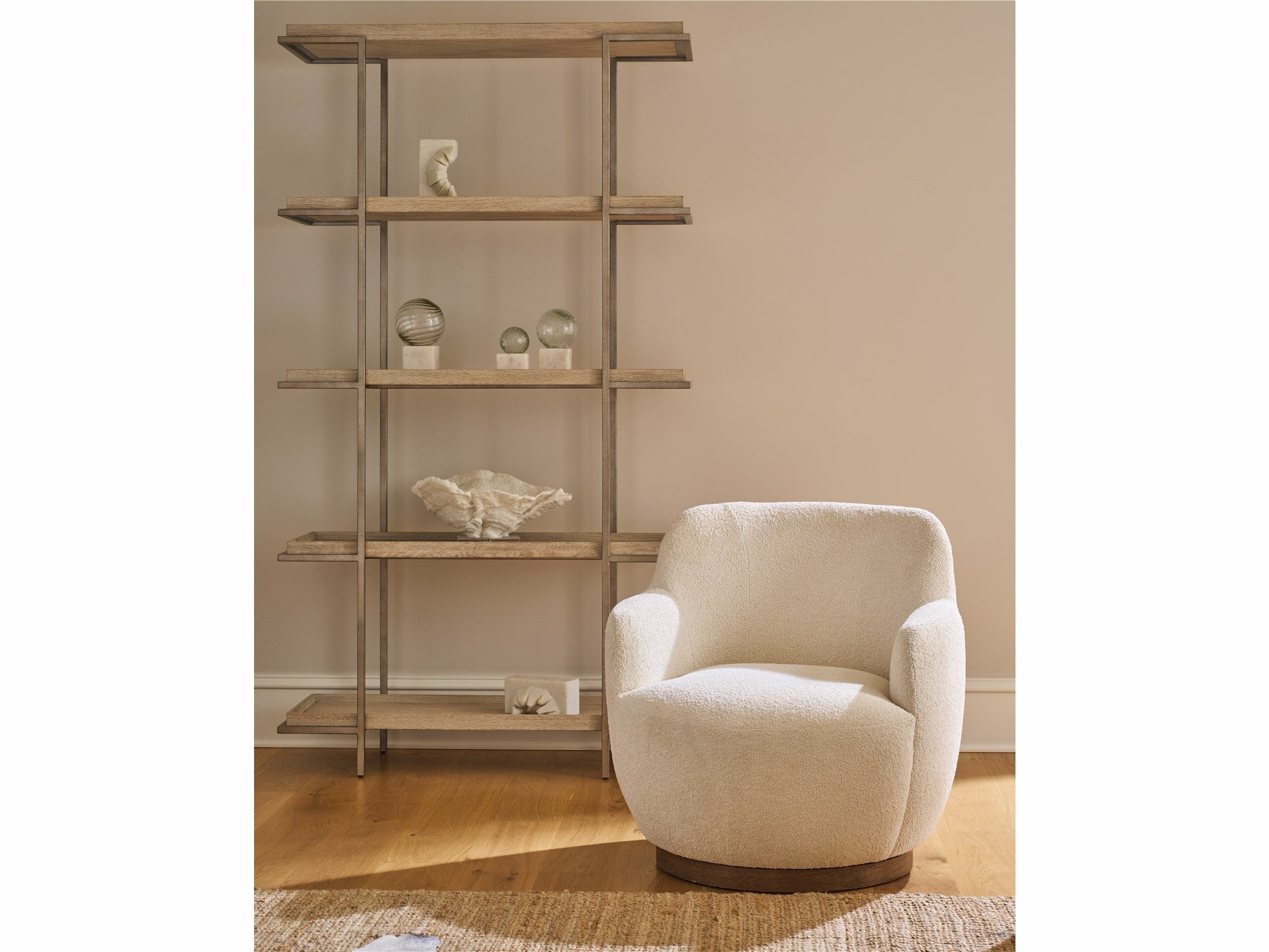 Universal Furniture Chloe Swivel Chair — Colorado Natural — Chloe Collection