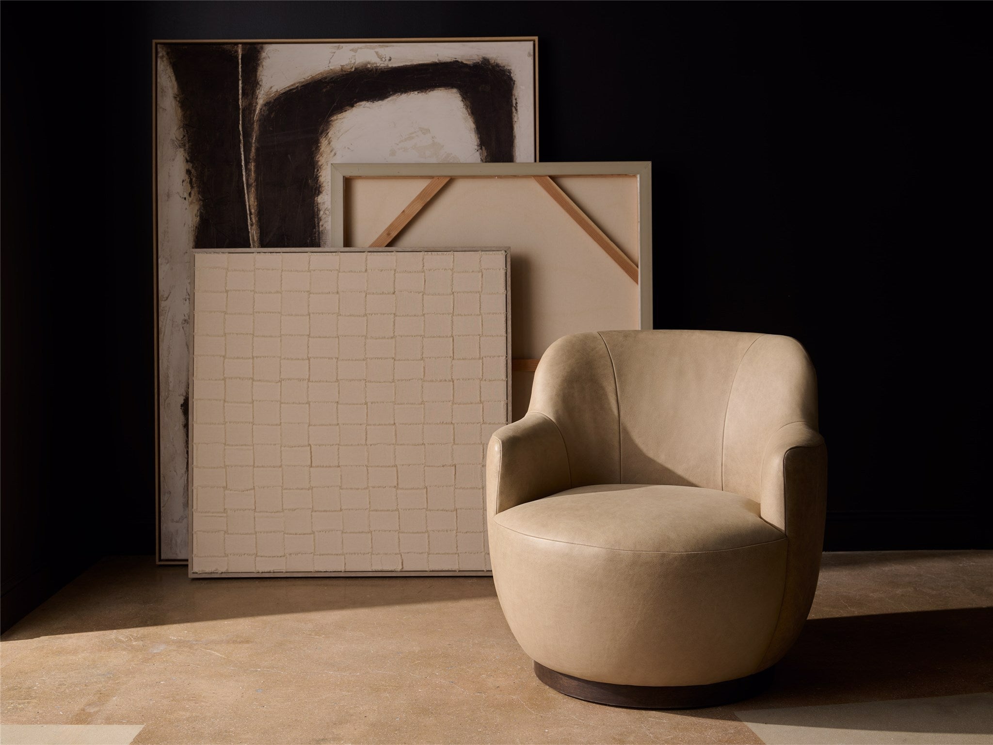 Universal Furniture Chloe Swivel Chair — El Paso Ivory — Chloe Collection