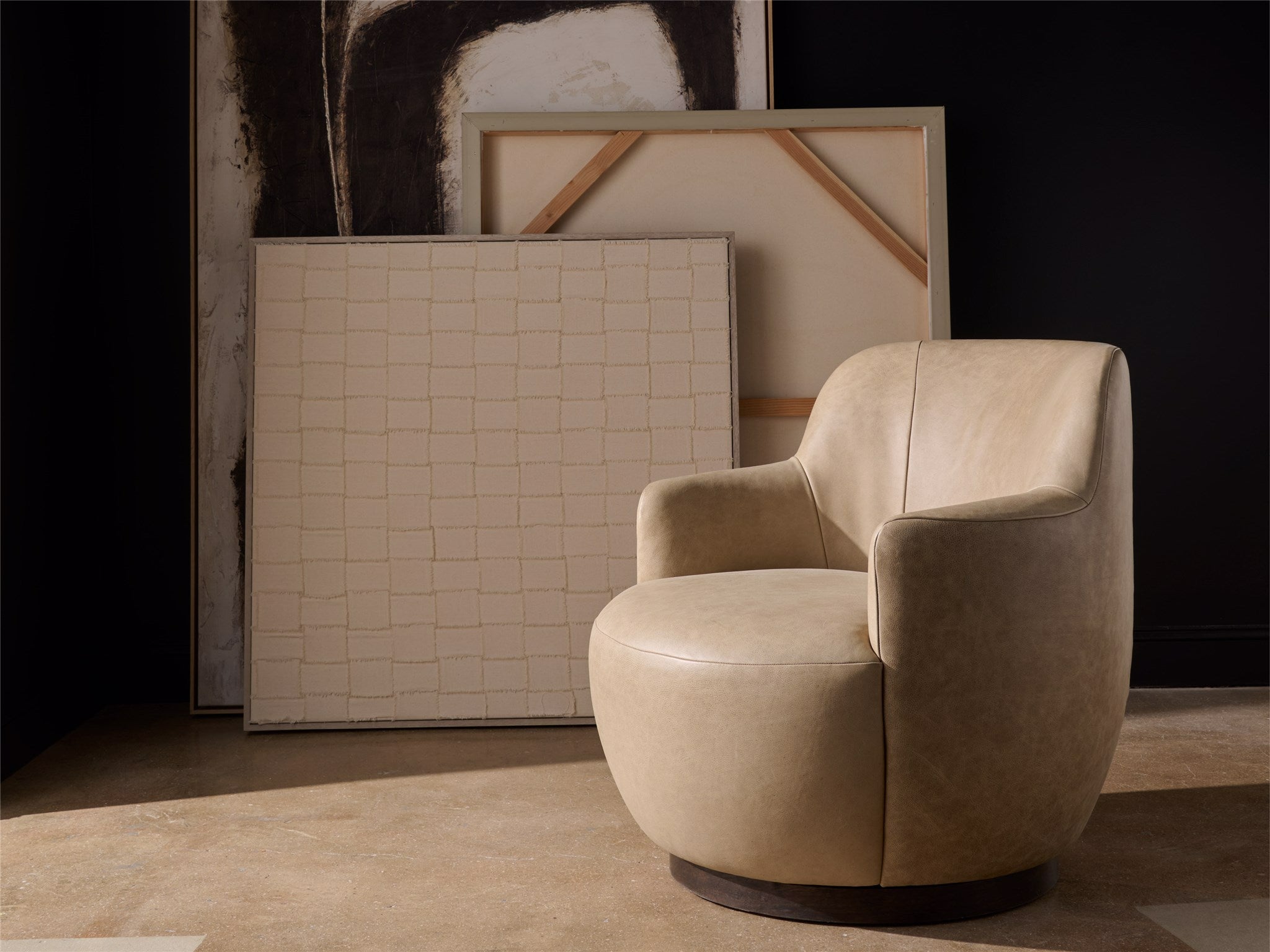 Universal Furniture Chloe Swivel Chair — El Paso Ivory — Chloe Collection
