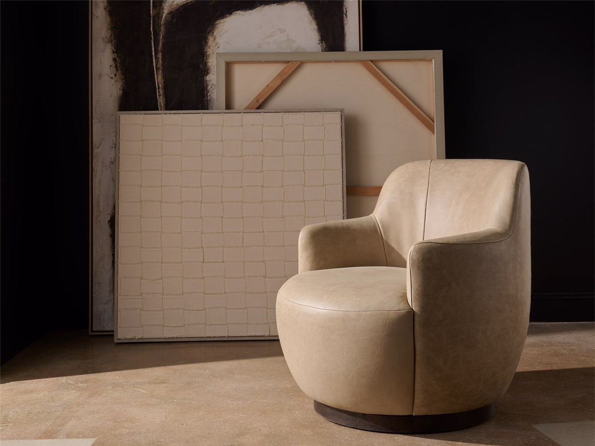 Universal Furniture Chloe Swivel Chair — El Paso Ivory — Chloe Collection
