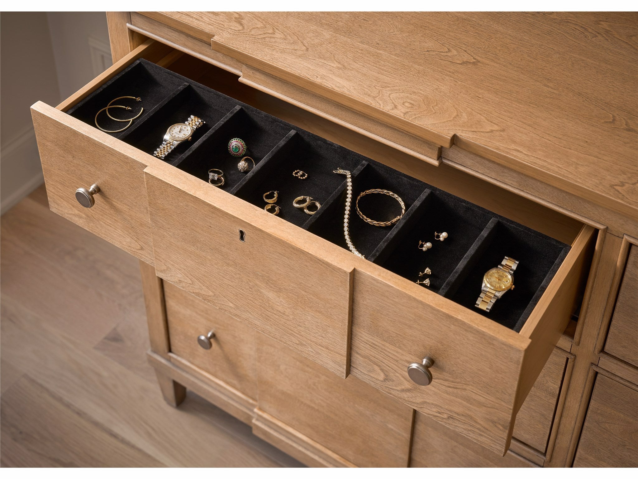 Universal Furniture Birchaven Brindle Dresser — 6 Drawer — Birchaven Collection