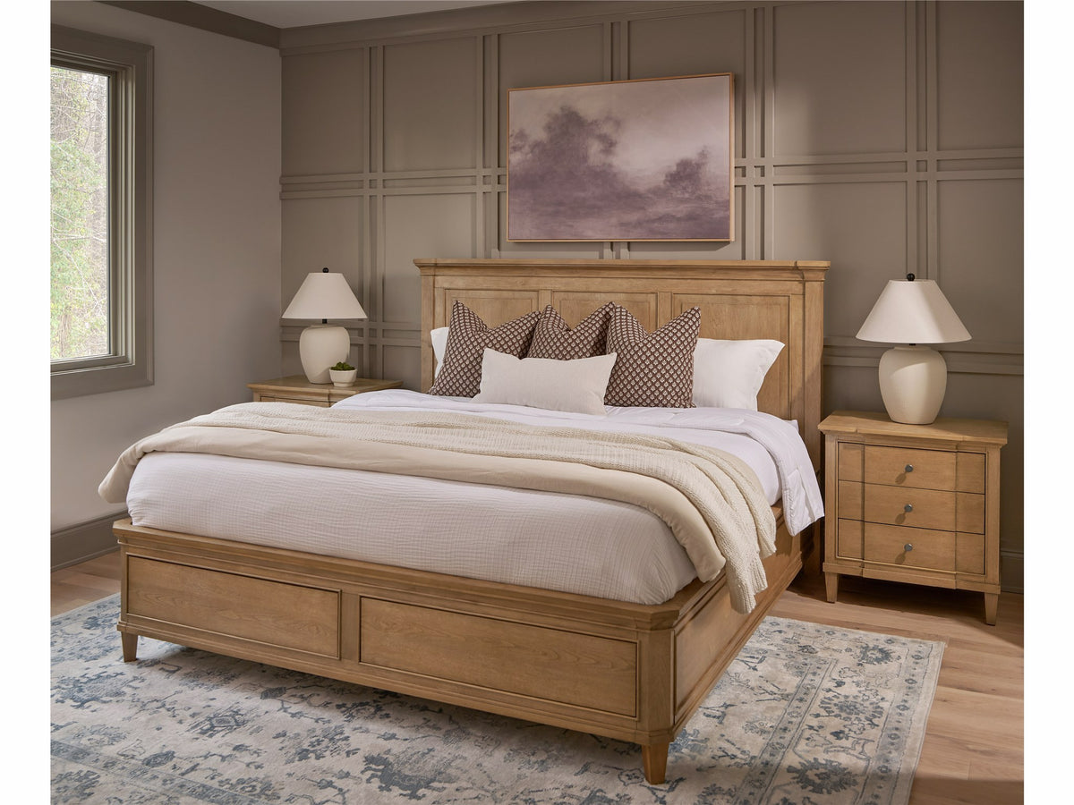 Universal Furniture Birchaven Brindle Nightstand — 3 Drawer — Birchaven Collection