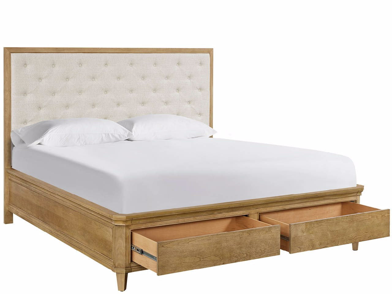 Universal Furniture Brindle Upholstered Storage Bed — Birchaven Collection