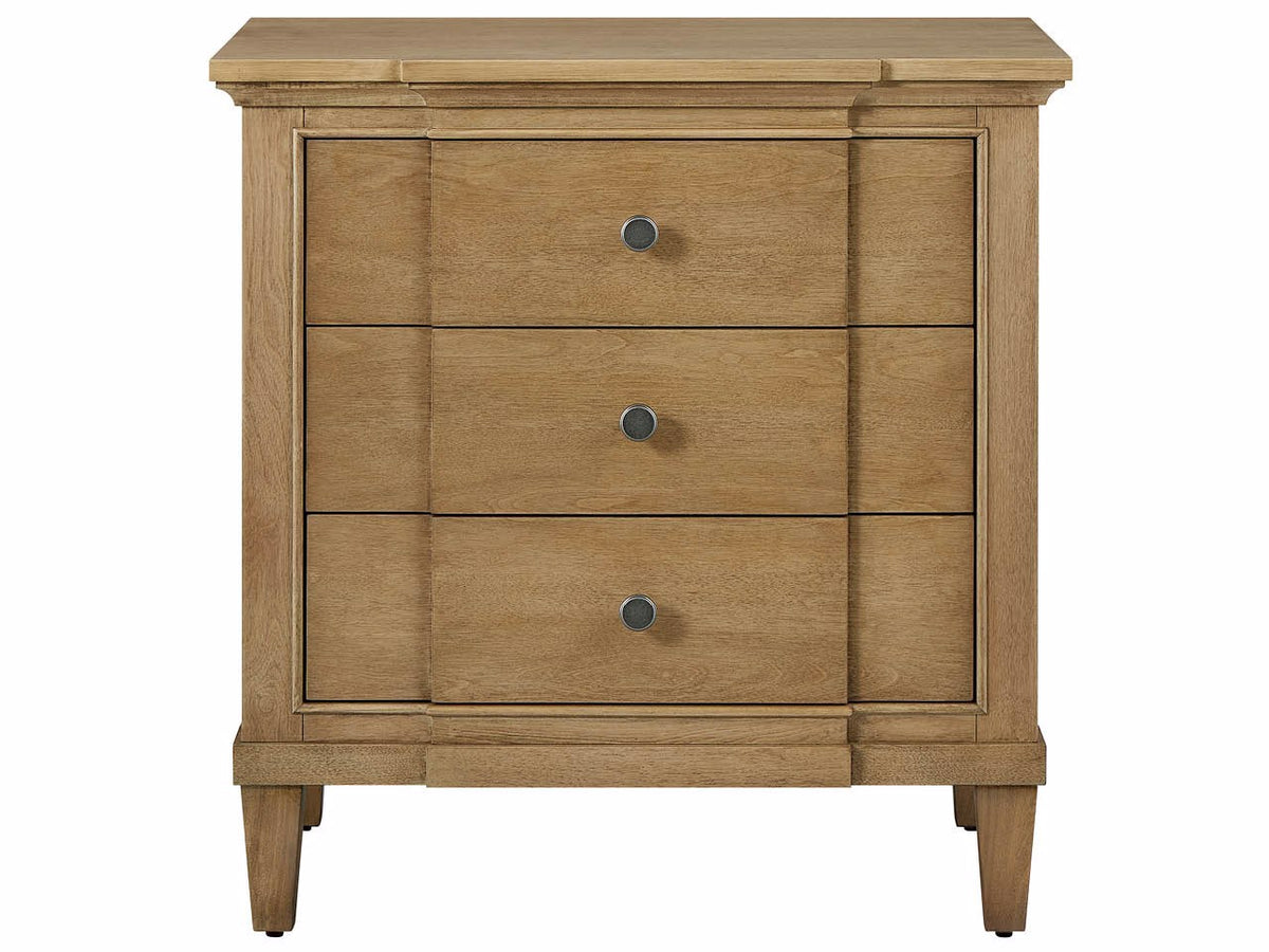 Universal Furniture Birchaven Brindle Nightstand — 3 Drawer — Birchaven Collection