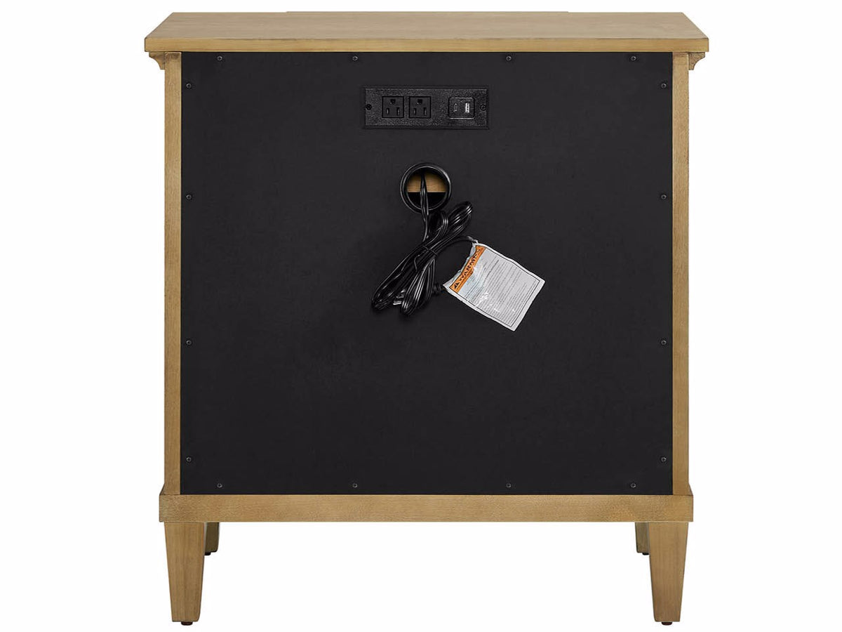 Universal Furniture Birchaven Brindle Nightstand — 3 Drawer — Birchaven Collection
