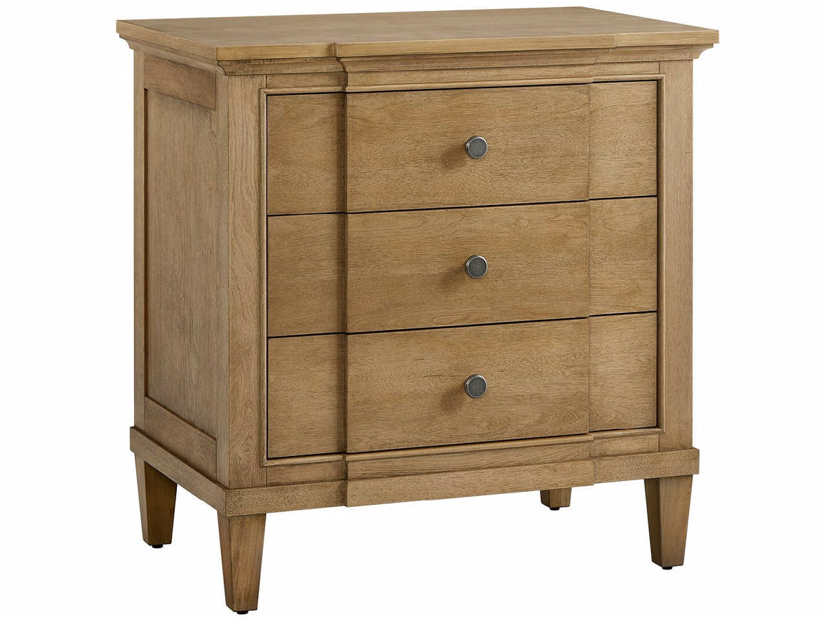 Universal Furniture Birchaven Brindle Nightstand — 3 Drawer — Birchaven Collection