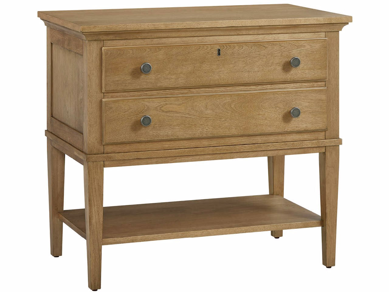 Universal Furniture Birchaven Brindle Nightstand — 2 Drawer — Birchaven Collection