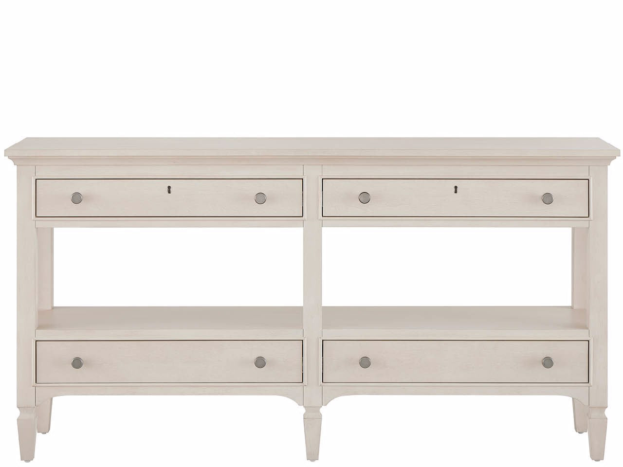 Universal Furniture Birchaven Willow Console — 4 Drawer — Birchaven Collection