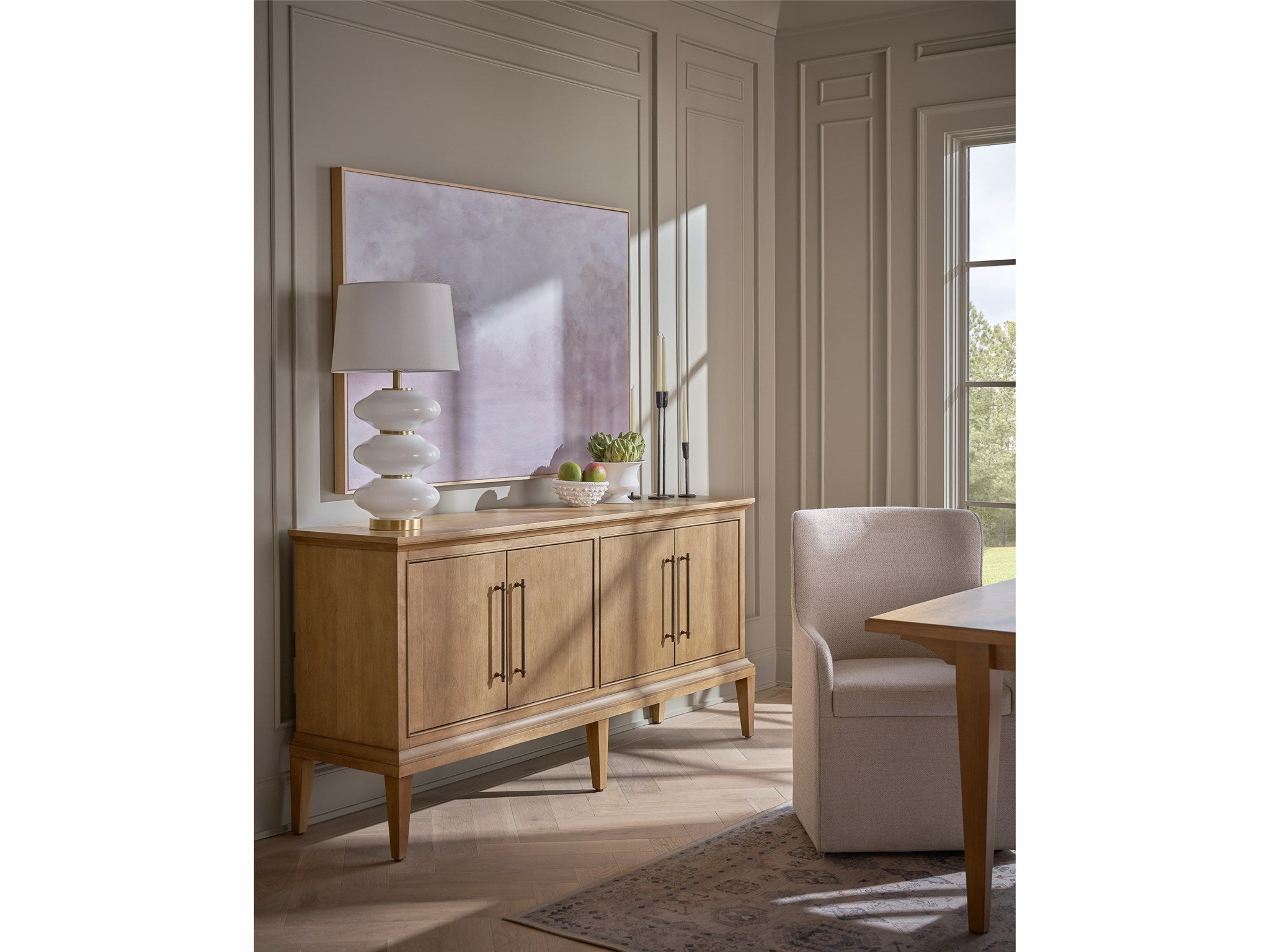 Universal Furniture Birchaven Brindle Credenza — 4 Door — Birchaven Collection