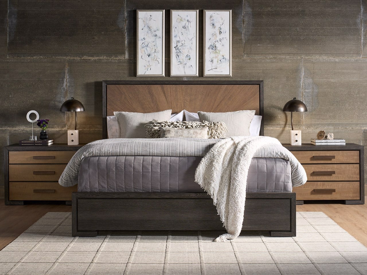 Universal Furniture Veil Panel Bed — Modern Collection