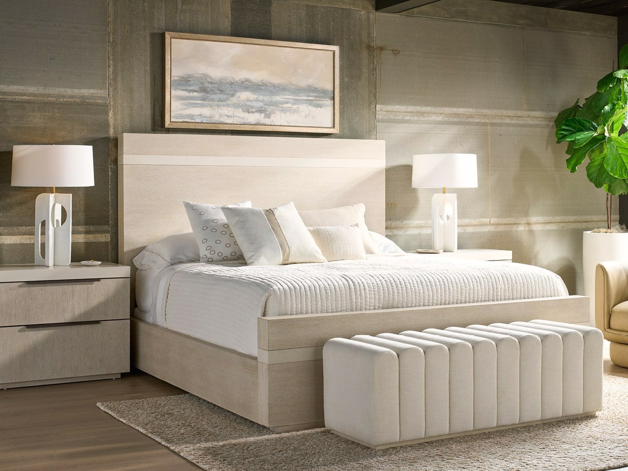 Universal Furniture Strata Bench — Modern Collection