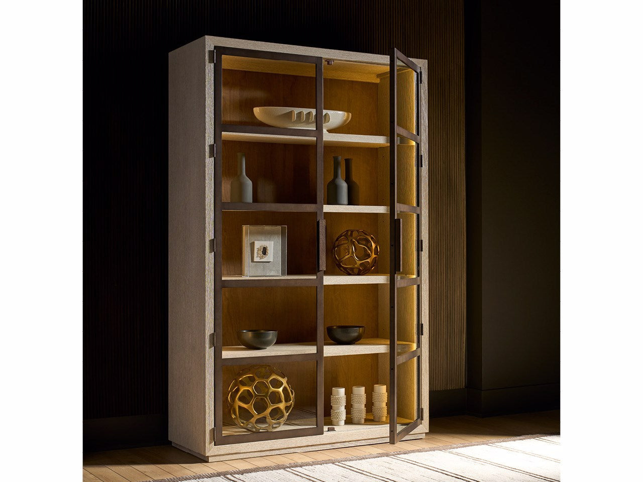Universal Furniture Mist Display Cabinet — Modern Collection