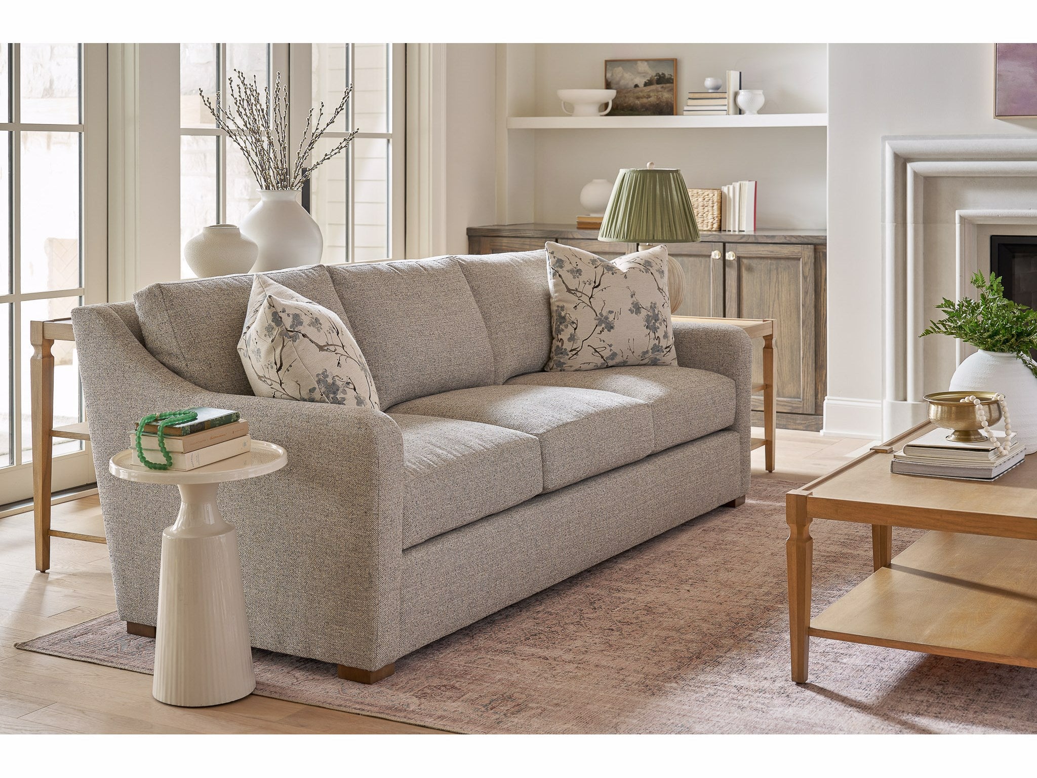 Universal Furniture Filmore Sofa — Social Light Fog — Filmore Collection