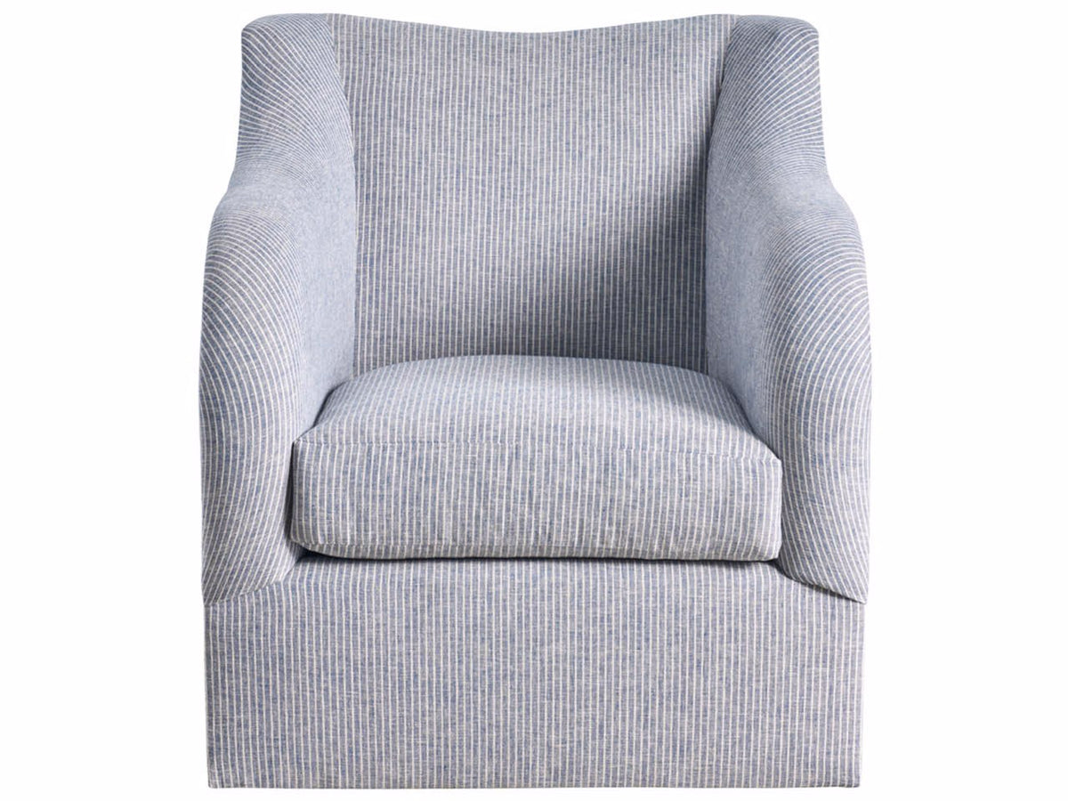 Universal Furniture Camille Swivel Chair — Amherst Denim — Camille Collection