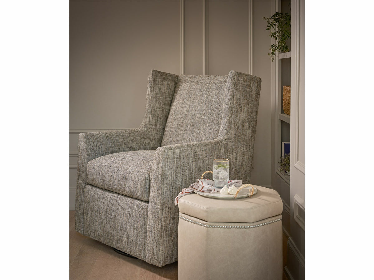 Universal Furniture Newhall Swivel Glider — Liza Terra — Newhall Collection