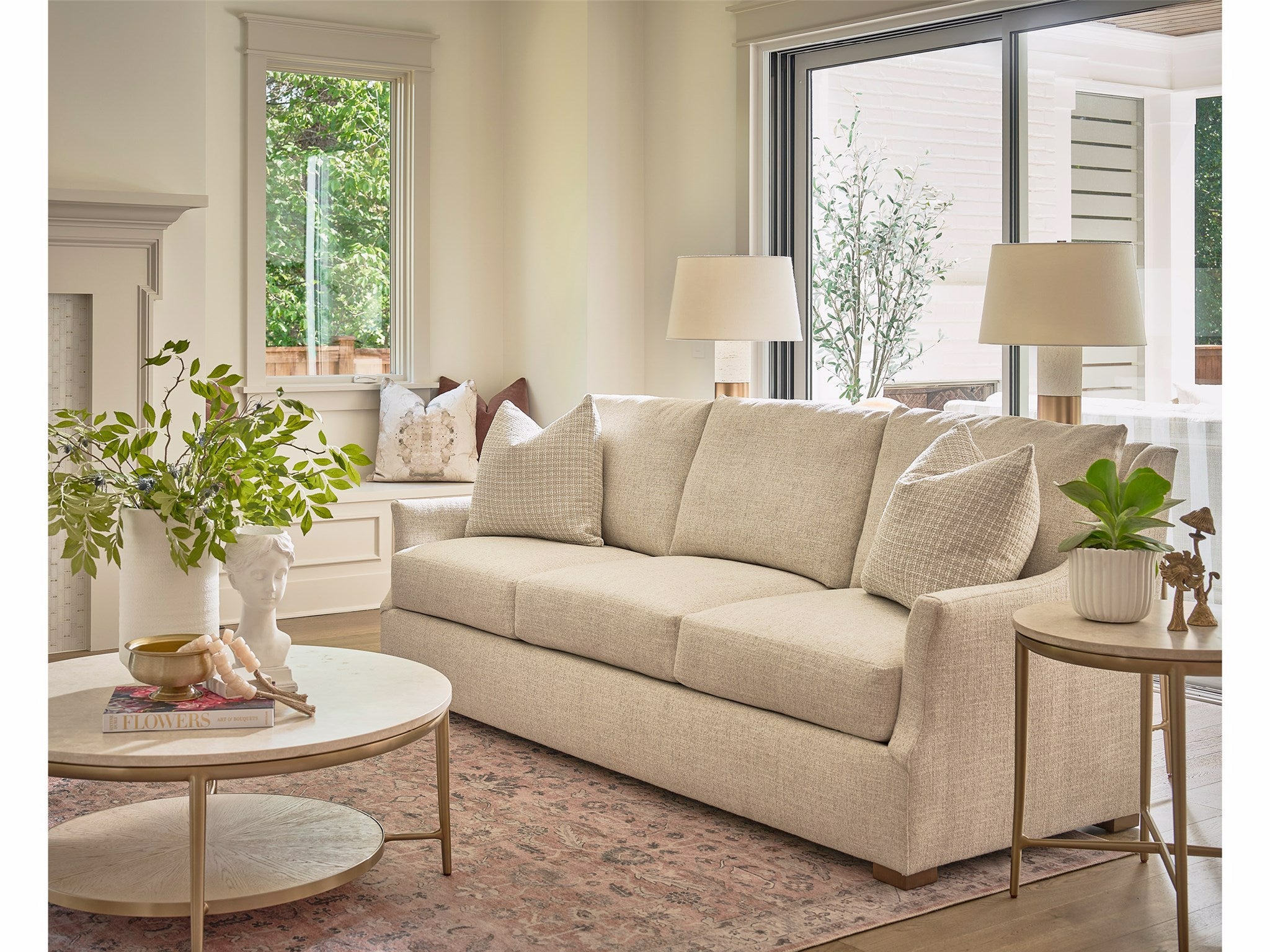 Universal Furniture Henri Sofa — Monique Linen — Henri Collection