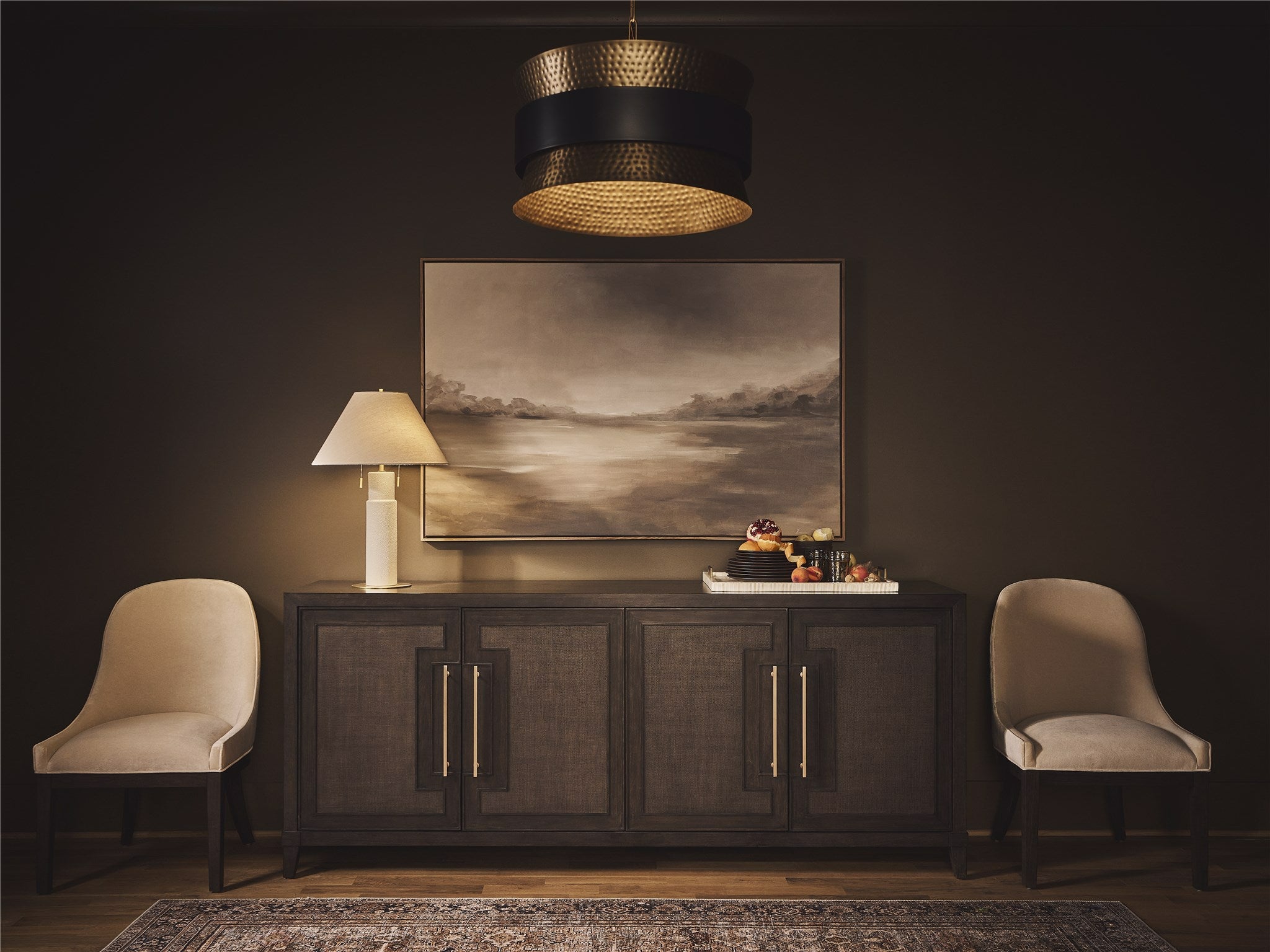Universal Furniture Fenwick Embossed Credenza — Fenwick Collection