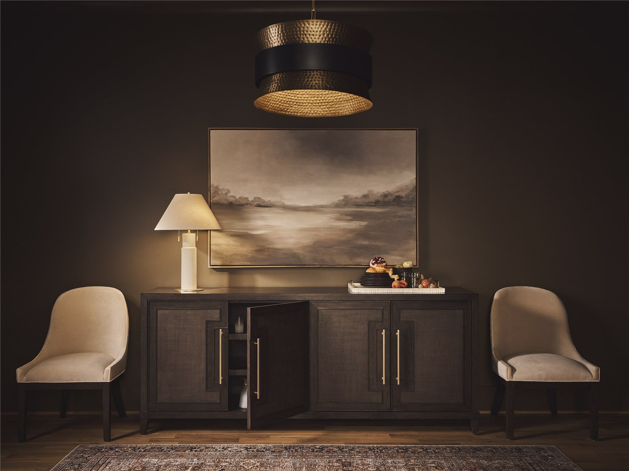 Universal Furniture Fenwick Embossed Credenza — Fenwick Collection