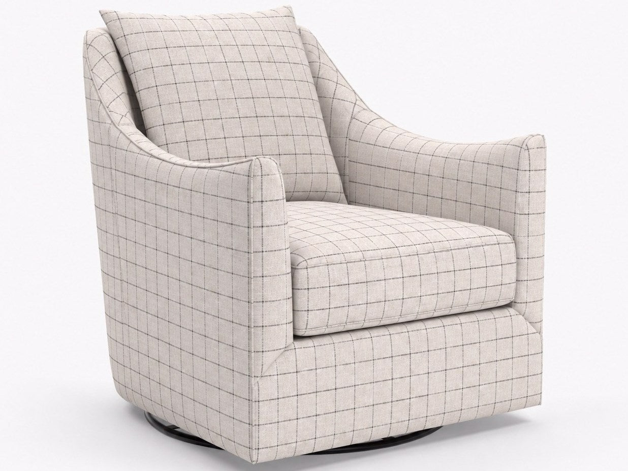 Universal Furniture Portia Swivel Glider — Valentino Earth — Portia Collection