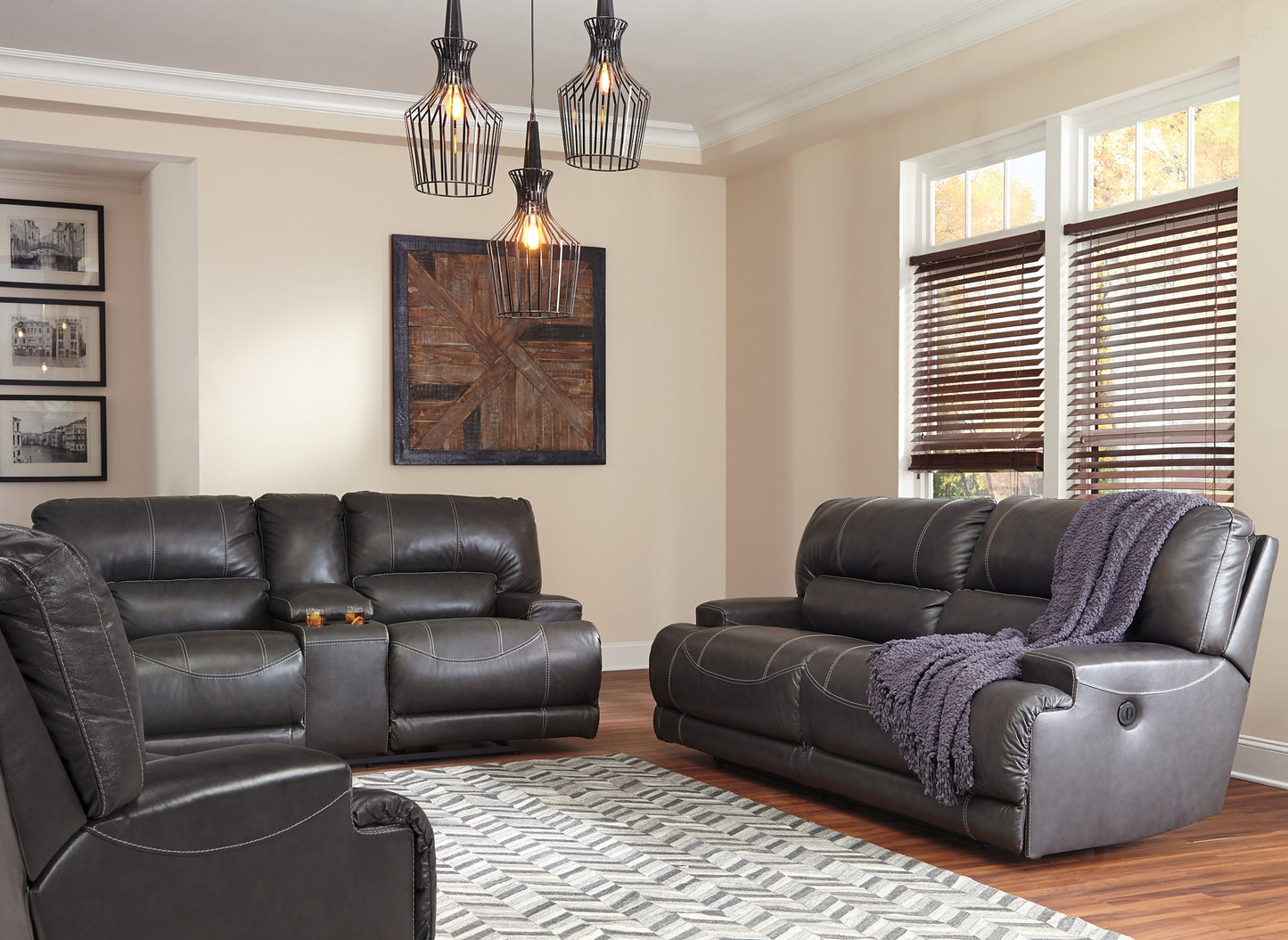 McCaskill Power Reclining Sofa, Loveseat and Recliner