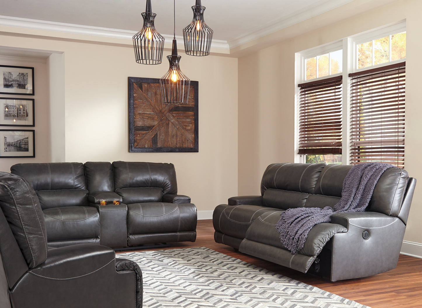 McCaskill Power Reclining Sofa, Loveseat and Recliner