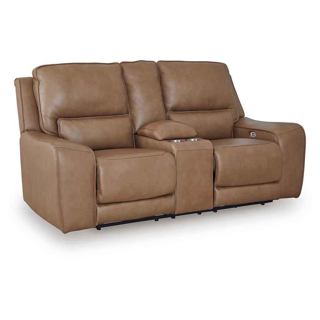 DeepWakes Power Reclining Loveseat with Console Signature Design by Ashley® Living Room