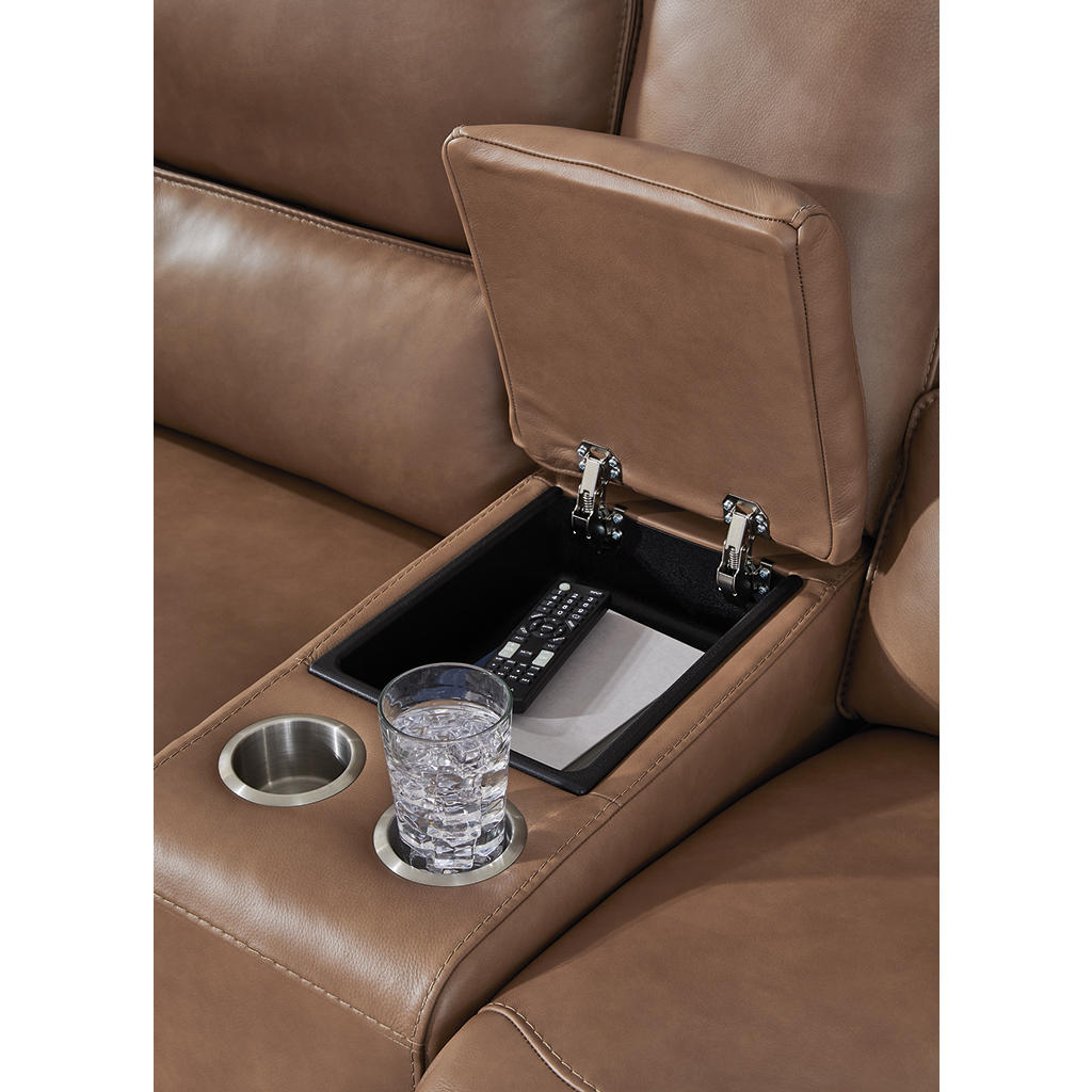 DeepWakes Power Reclining Loveseat with Console Signature Design by Ashley® Living Room