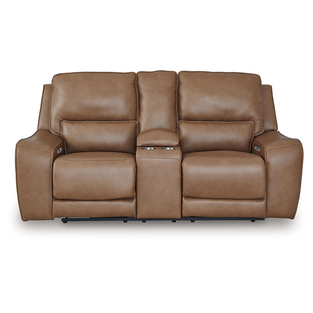 DeepWakes Power Reclining Loveseat with Console Signature Design by Ashley® Living Room