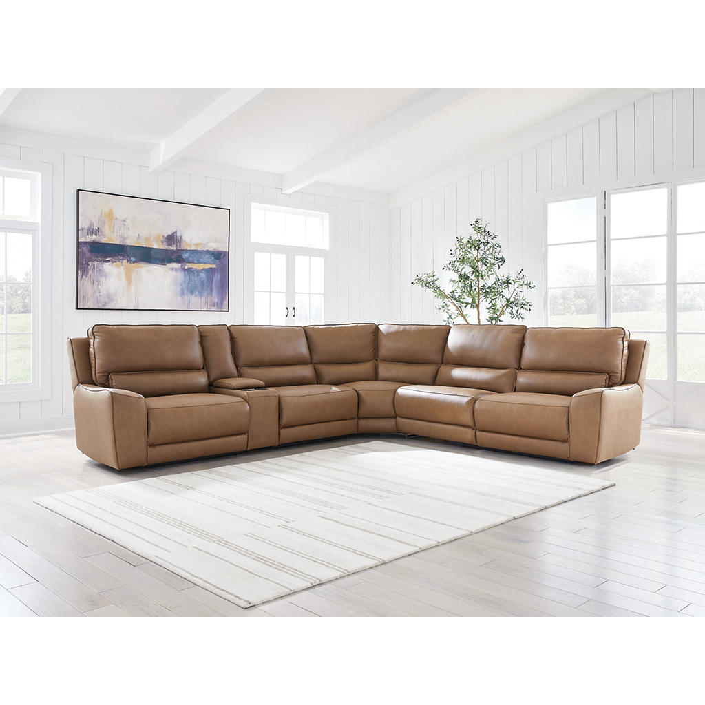 DeepWakes 6-Piece Reclining Sectional with Storage Console Signature Design by Ashley® Living Room