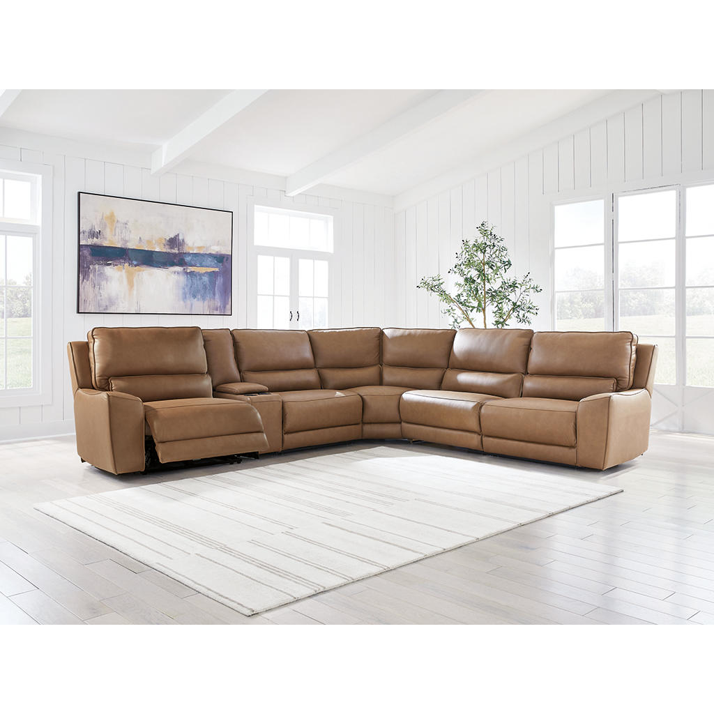 DeepWakes 6-Piece Reclining Sectional with Storage Console Signature Design by Ashley® Living Room
