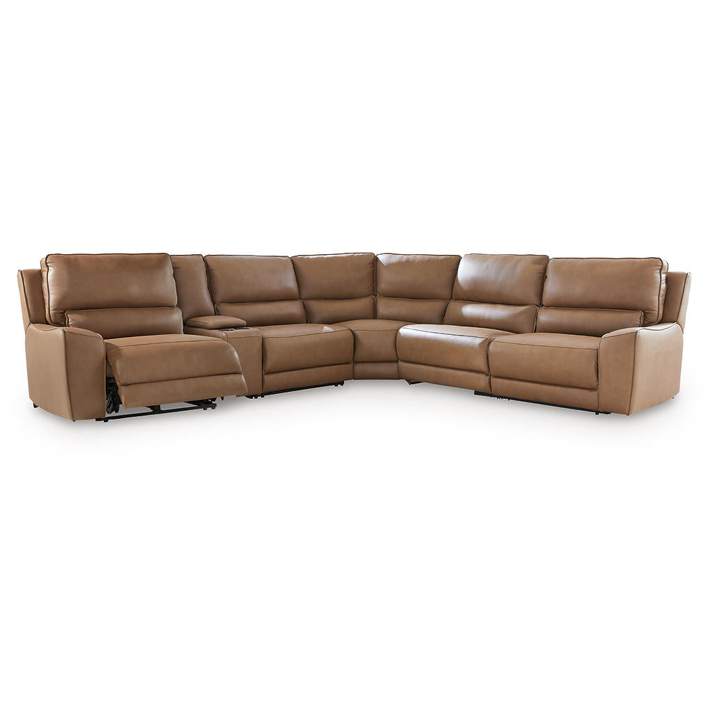 DeepWakes 6-Piece Reclining Sectional with Storage Console Signature Design by Ashley® Living Room