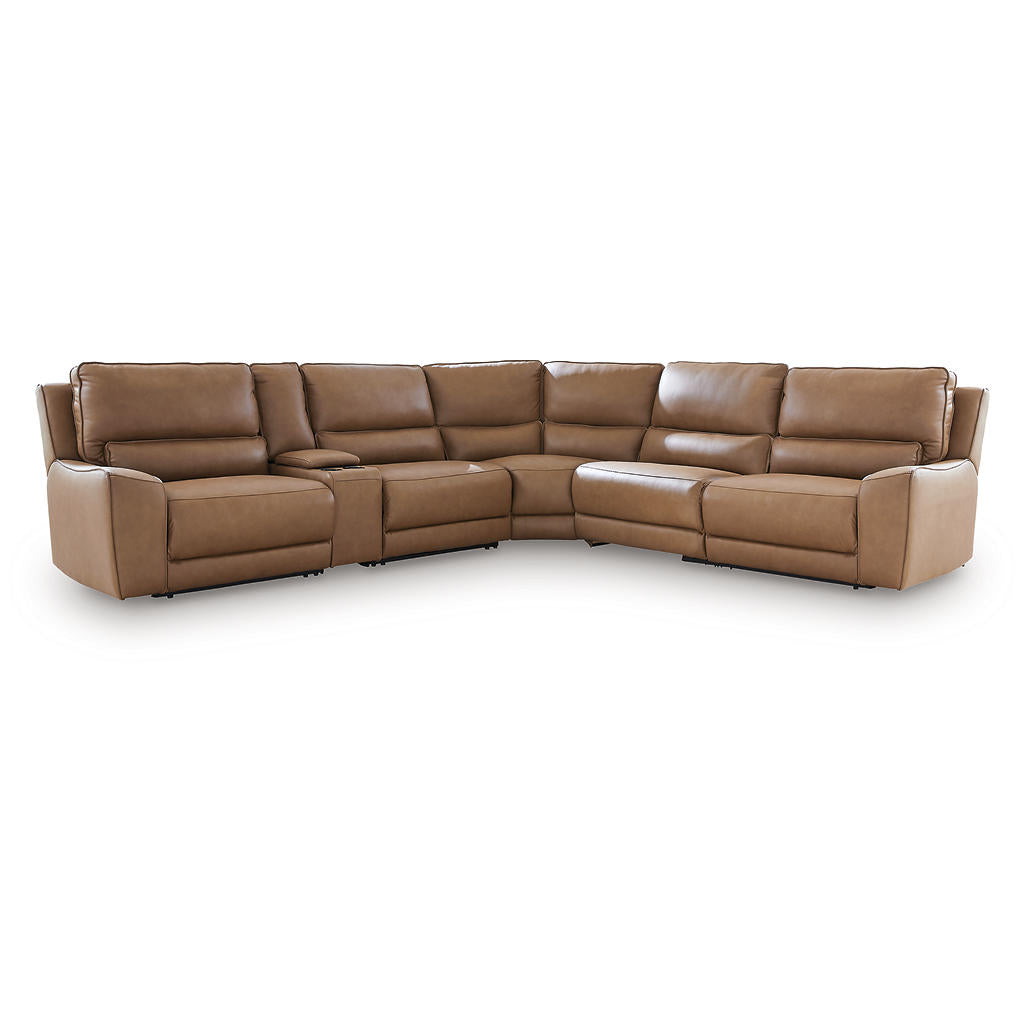 DeepWakes 6-Piece Reclining Sectional with Storage Console Signature Design by Ashley® Living Room