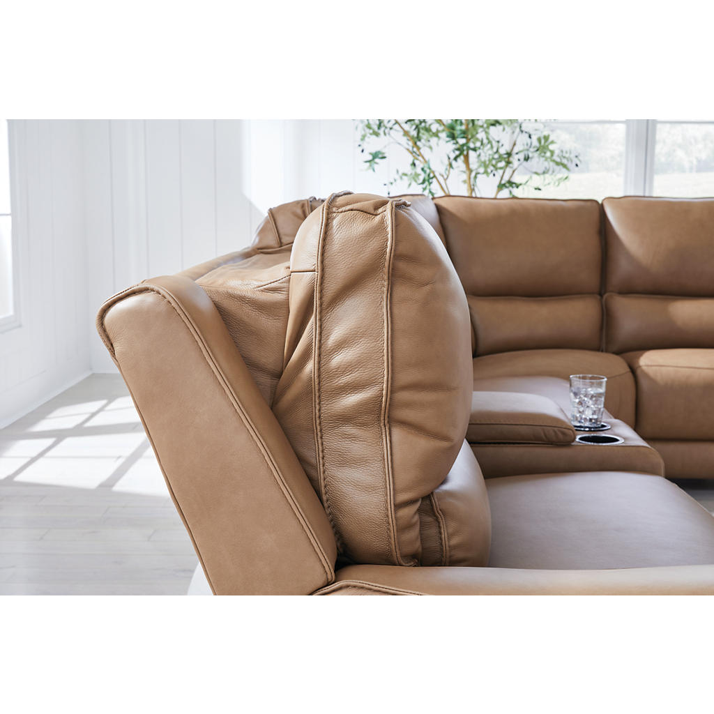 DeepWakes 6-Piece Reclining Sectional with Storage Console Signature Design by Ashley® Living Room