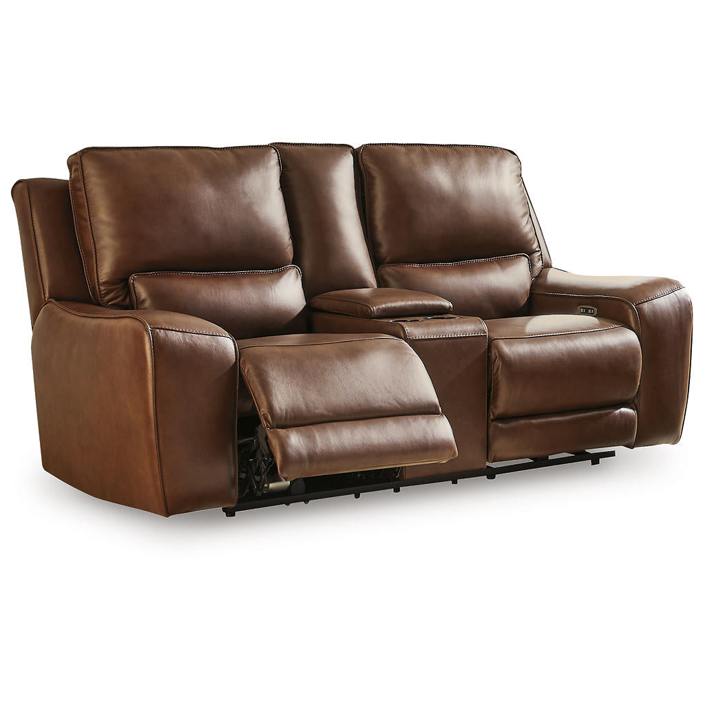 DeepWakes Power Reclining Loveseat with Console Signature Design by Ashley® Living Room