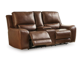 DeepWakes Power Reclining Loveseat with Console Signature Design by Ashley® Living Room