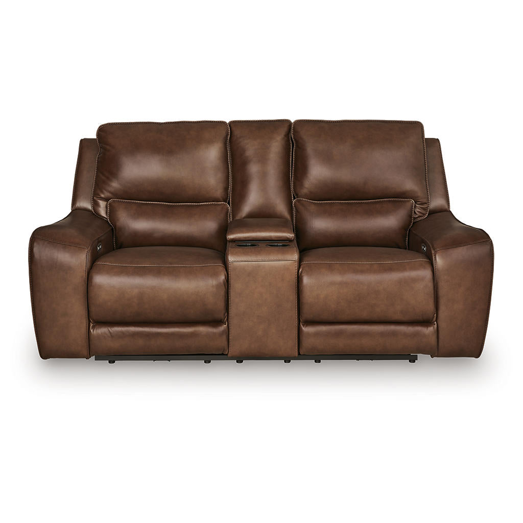 DeepWakes Power Reclining Loveseat with Console Signature Design by Ashley® Living Room