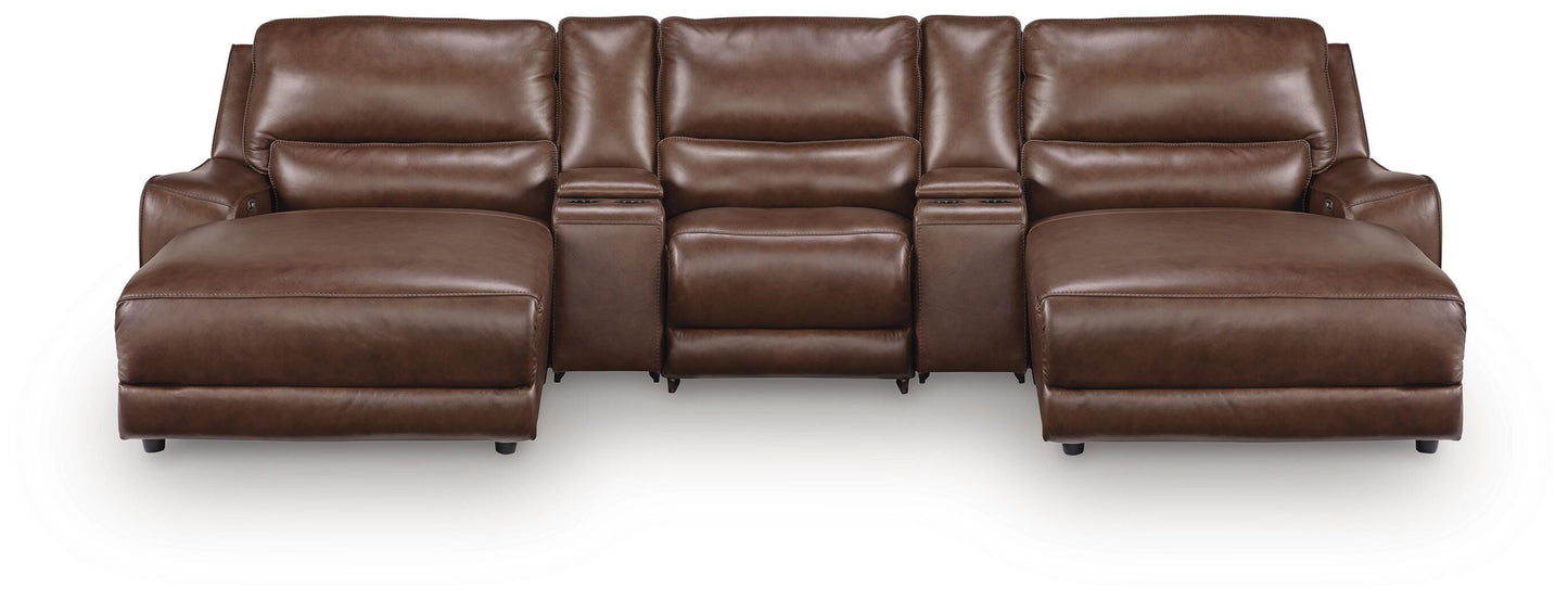 DeepWakes 5-Piece Power Reclining Sectional with Chaise