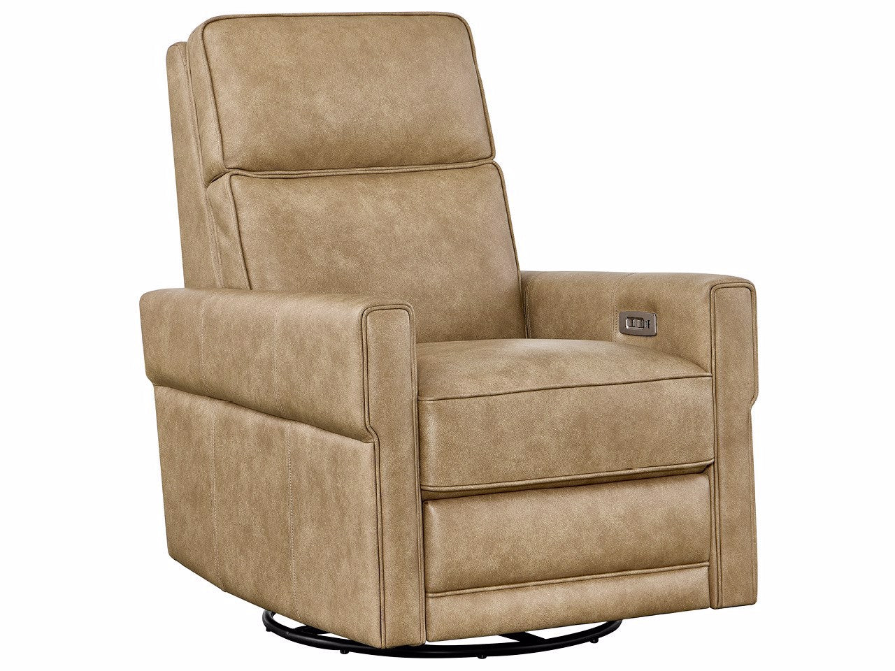 Universal Furniture Jaxon Swivel Glide Recliner — Luminance Caribou — Jaxon Collection
