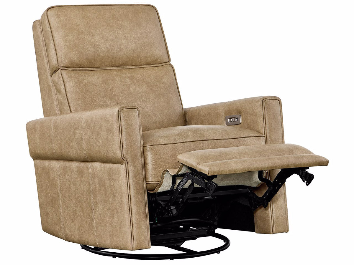 Universal Furniture Jaxon Swivel Glide Recliner — Luminance Caribou — Jaxon Collection