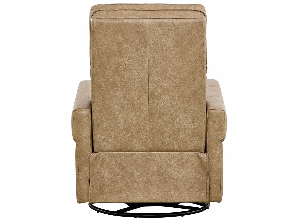 Universal Furniture Jaxon Swivel Glide Recliner — Luminance Caribou — Jaxon Collection