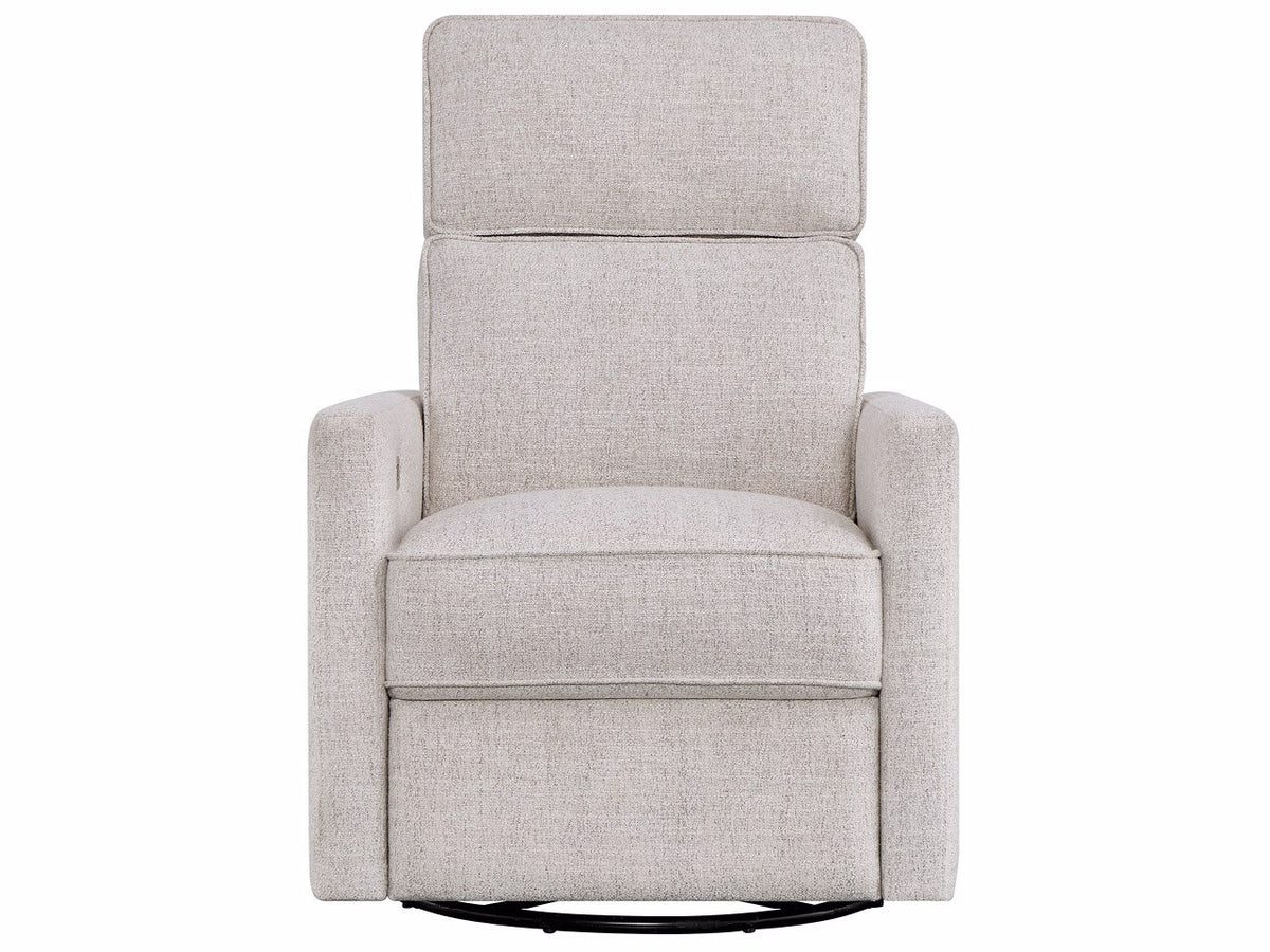 Universal Furniture Vaught Swivel Glide Recliner — Monique Linen — Vaught Collection