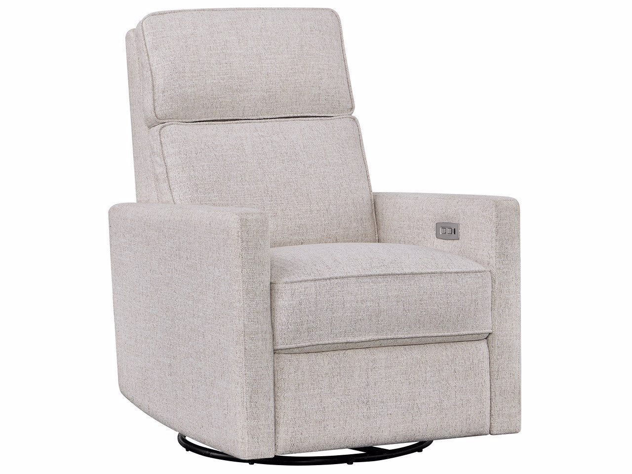 Universal Furniture Vaught Swivel Glide Recliner — Monique Linen — Vaught Collection