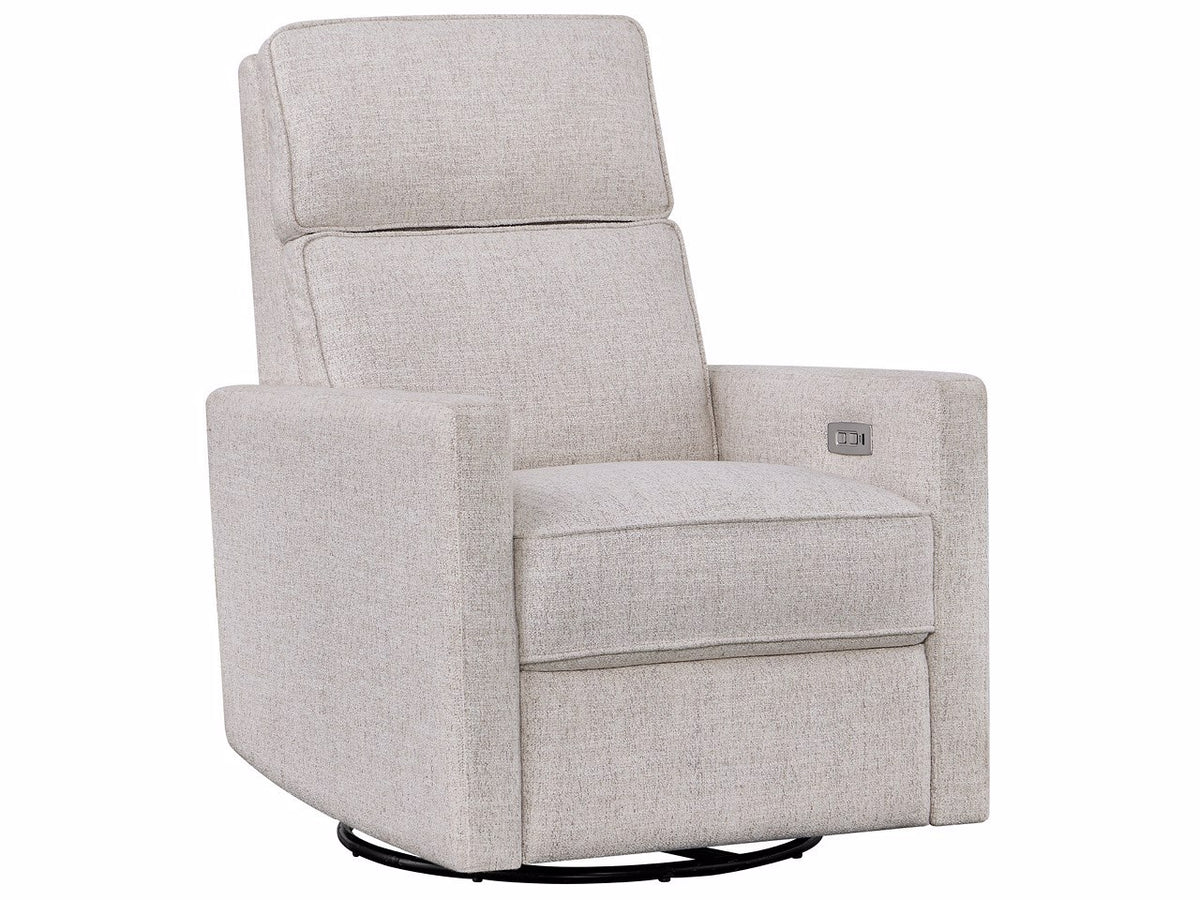 Universal Furniture Vaught Swivel Glide Recliner — Monique Linen — Vaught Collection