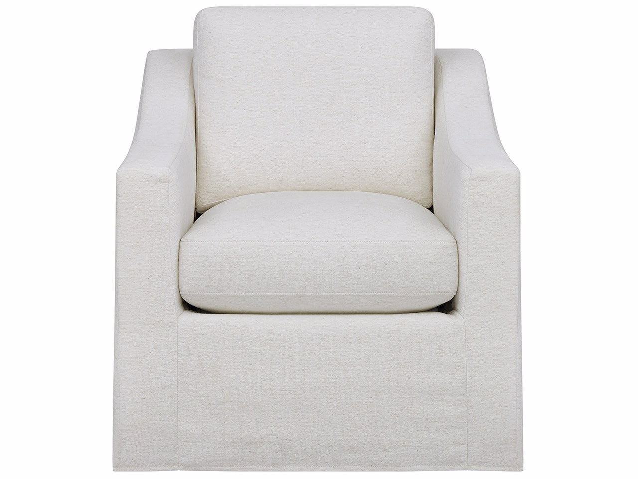 Universal Furniture Augustine Slipcover Swivel Glider — Tuscan Natural — Augustine Collection