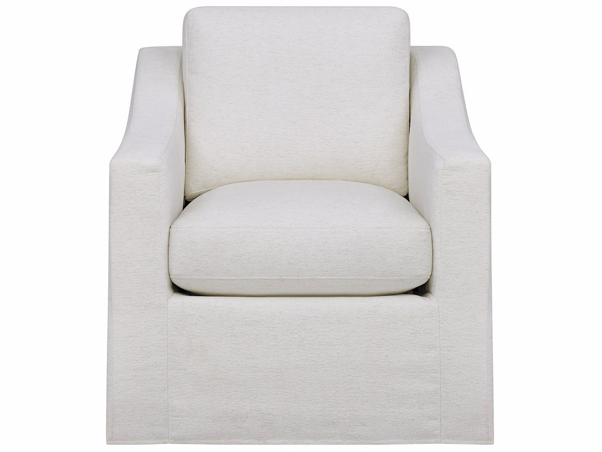 Universal Furniture Augustine Slipcover Swivel Glider — Tuscan Natural — Augustine Collection