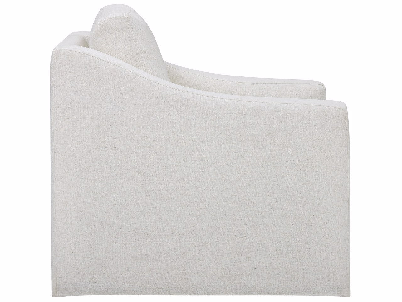 Universal Furniture Augustine Slipcover Swivel Glider — Tuscan Natural — Augustine Collection