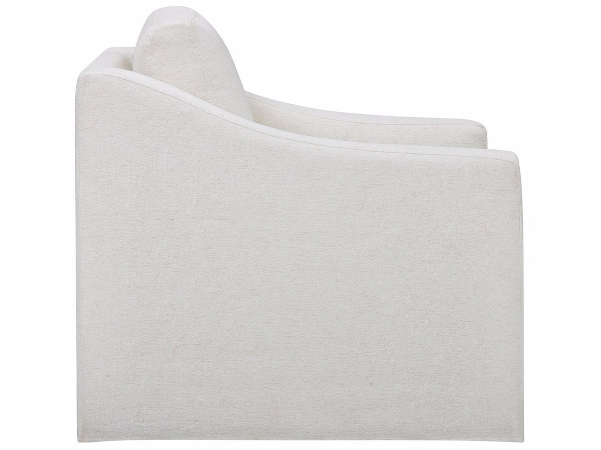 Universal Furniture Augustine Slipcover Swivel Glider — Tuscan Natural — Augustine Collection