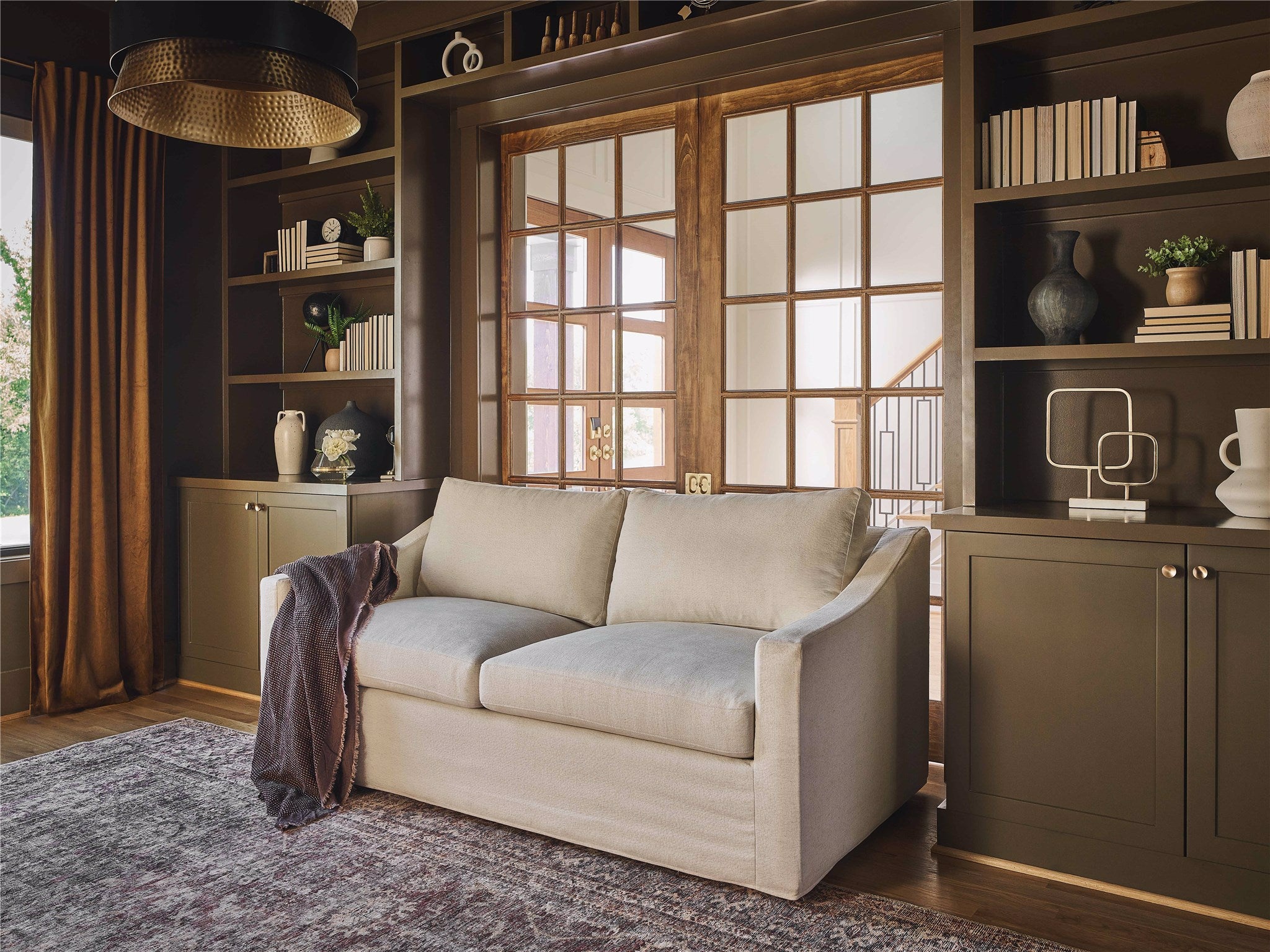 Universal Furniture Augustine Slipcover Sleeper Sofa — Tuscan Natural — Augustine Collection
